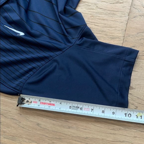 Nike Dri Fit Penn State Nittany Lions Lightweight Striped Polo Shirt Men’s Large - Picture 8 of 10